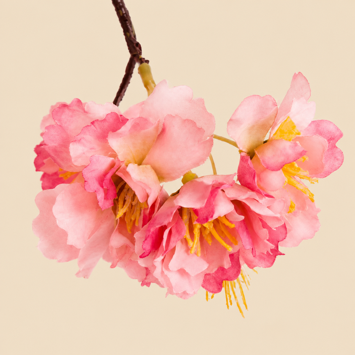 Artificial Pink Blossom Spray, 63cm