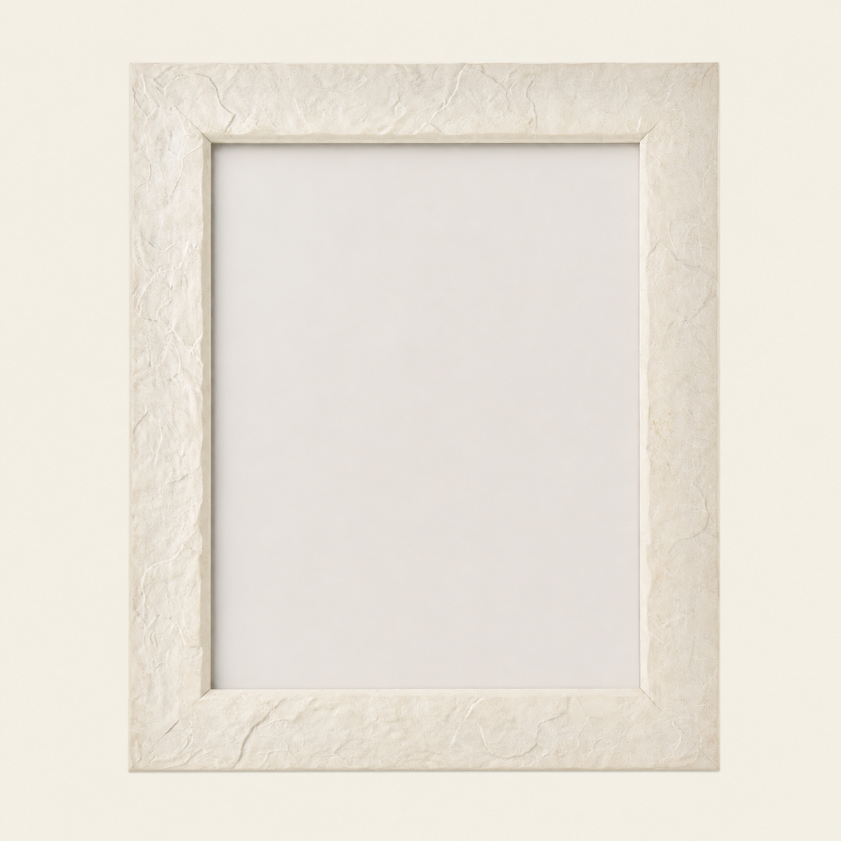 Natural White Resin Photo Frame, 8 × 10"
