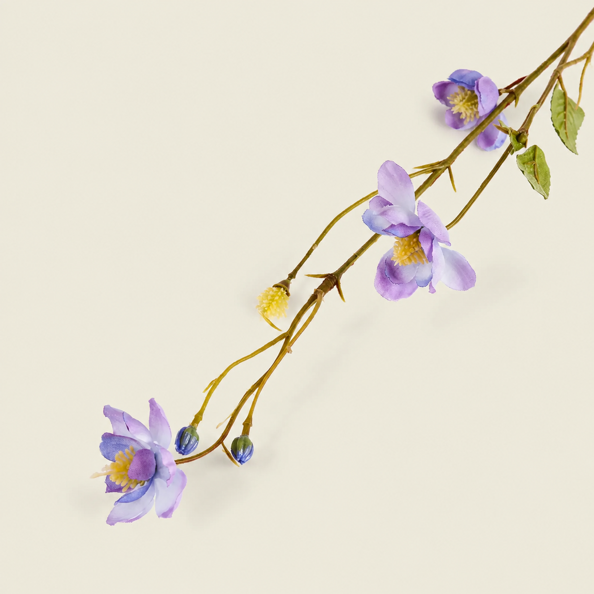 Artificial Lilac Blossom Spray, 99cm