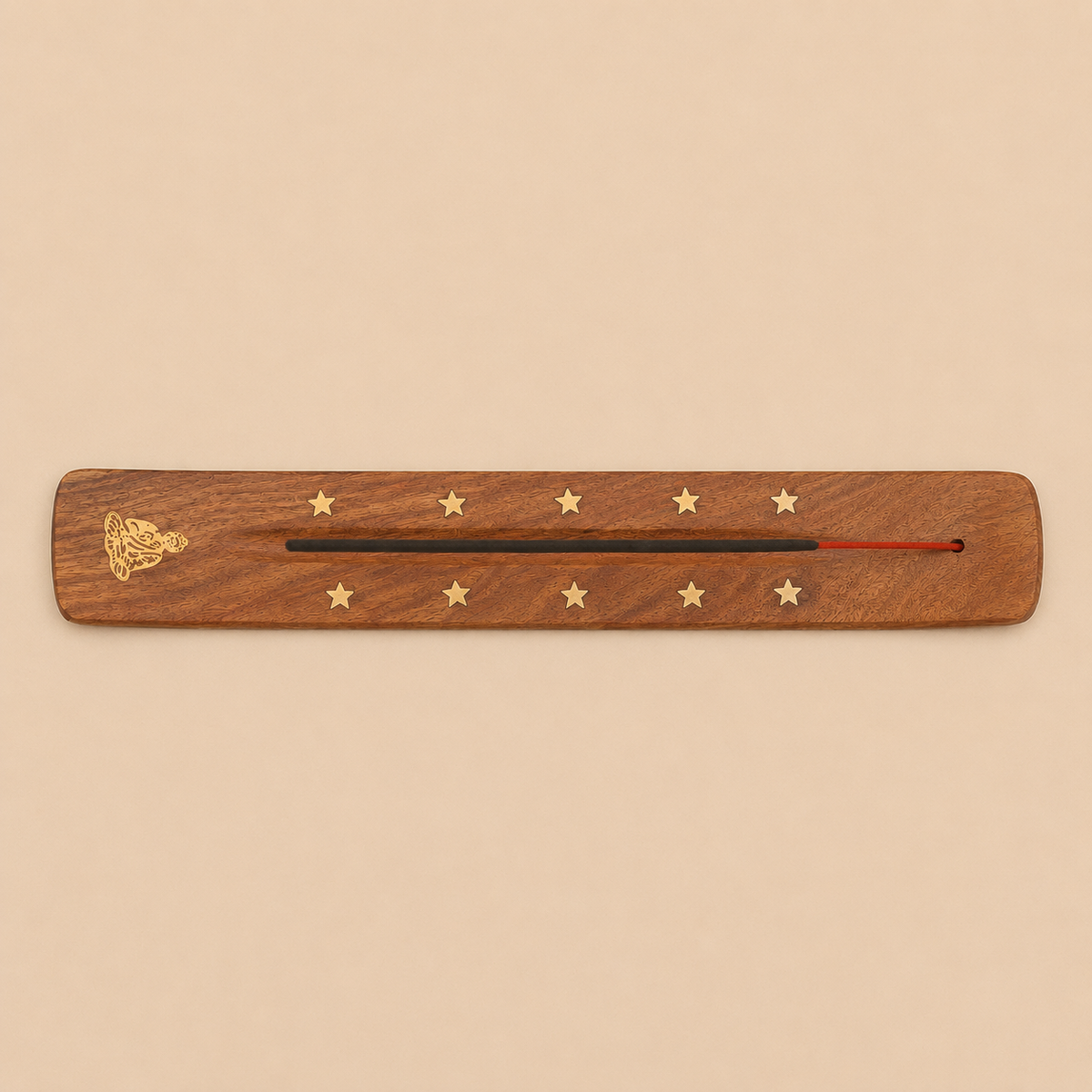 Wooden Buddha Incense Stick Holder