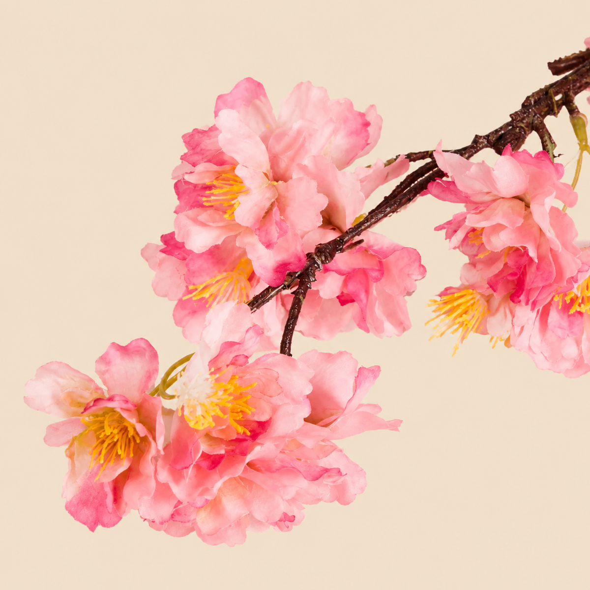 Artificial Pink Blossom Spray, 63cm