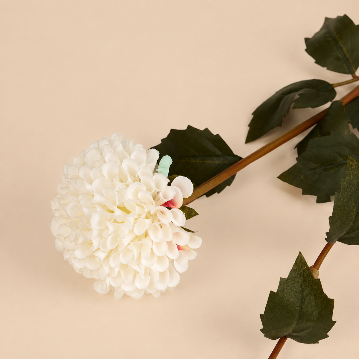 Artificial White Dahlia Spray, 87cm