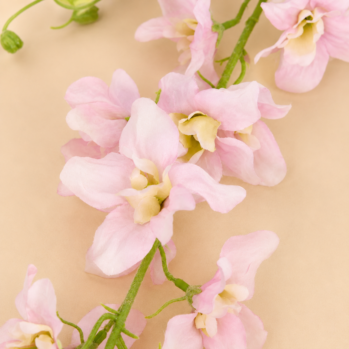 Artificial Light Pink Delphinium Spray, 101cm