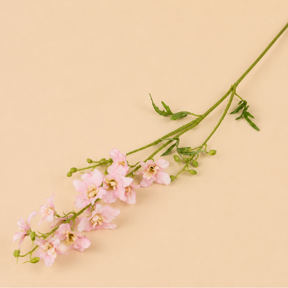 Artificial Light Pink Delphinium Spray, 101cm