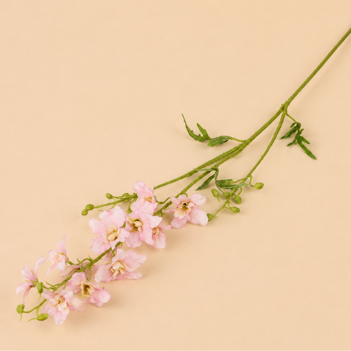 Artificial Light Pink Delphinium Spray, 101cm